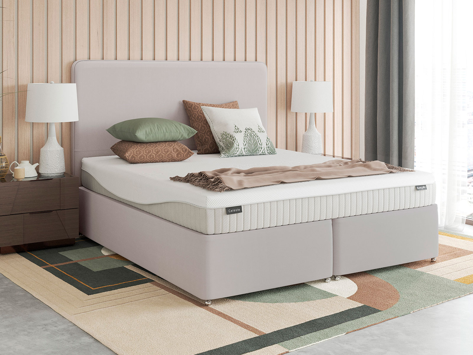 Sleep To Go 6ft Super King Size Dunlopillo Celeste Plus